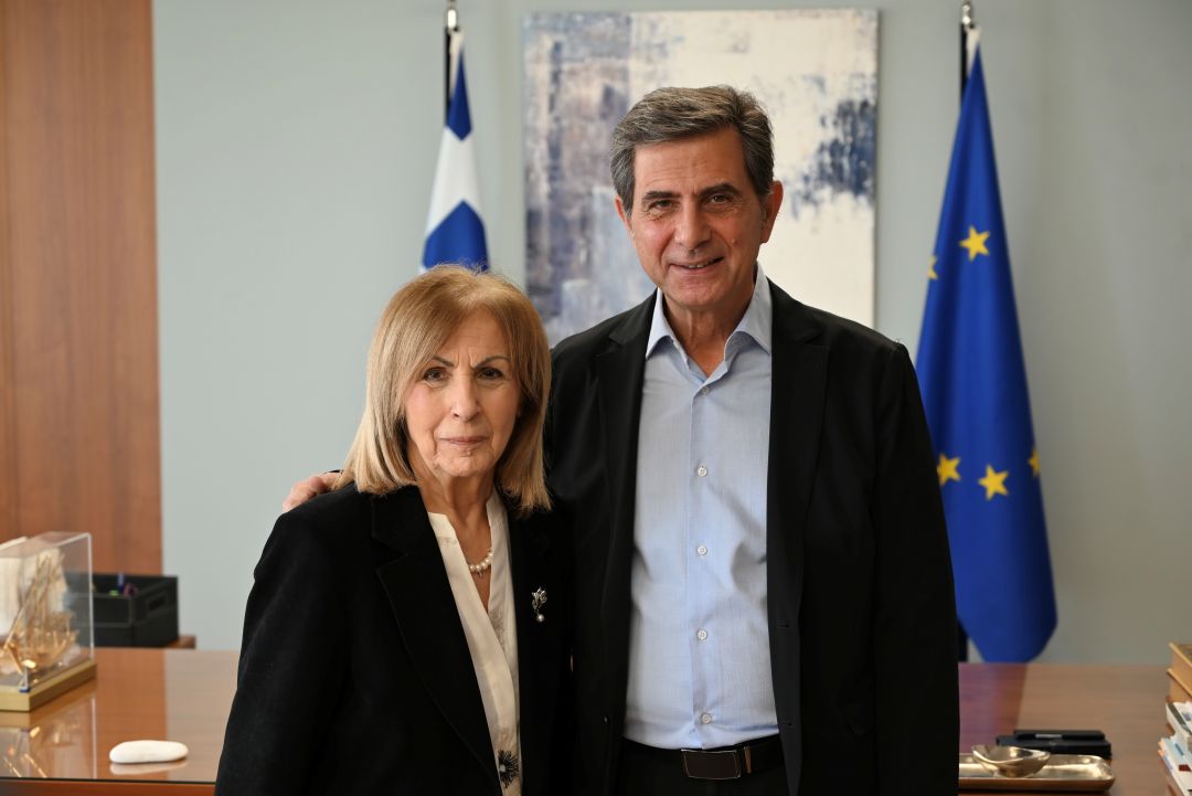 Συνάντηση της Περιφερειάρχη Κεντρικής Μακεδονίας Αθηνάς Αηδονά με τον Υφυπουργό Εσωτερικών, αρμόδιο για θέματα Μακεδονίας και Θράκης, Κωνσταντίνο Γκιουλέκα