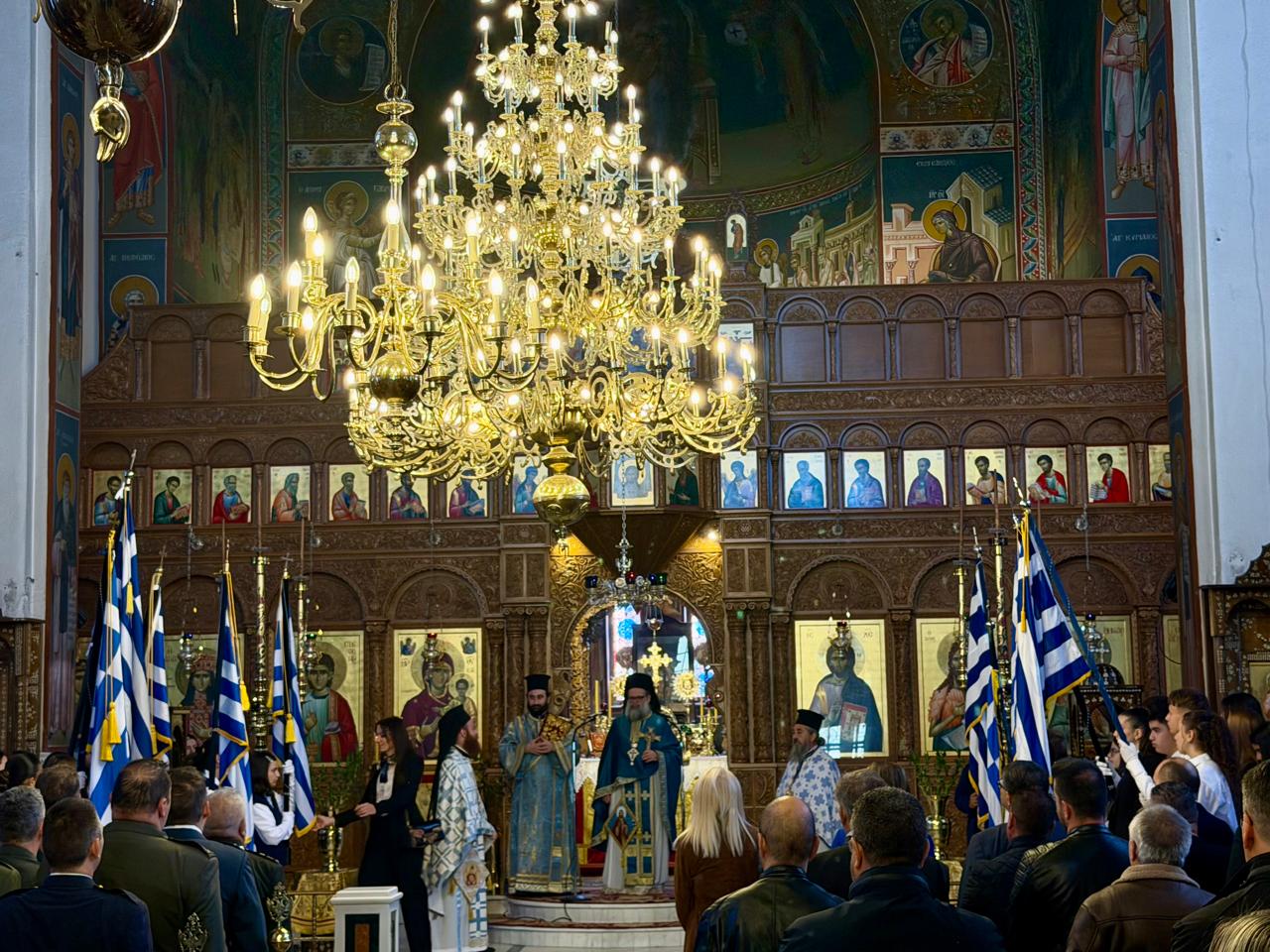 Ο Λάκης Βασιλειάδης στους εορτασμούς της απελευθέρωσης της Σκύδρας