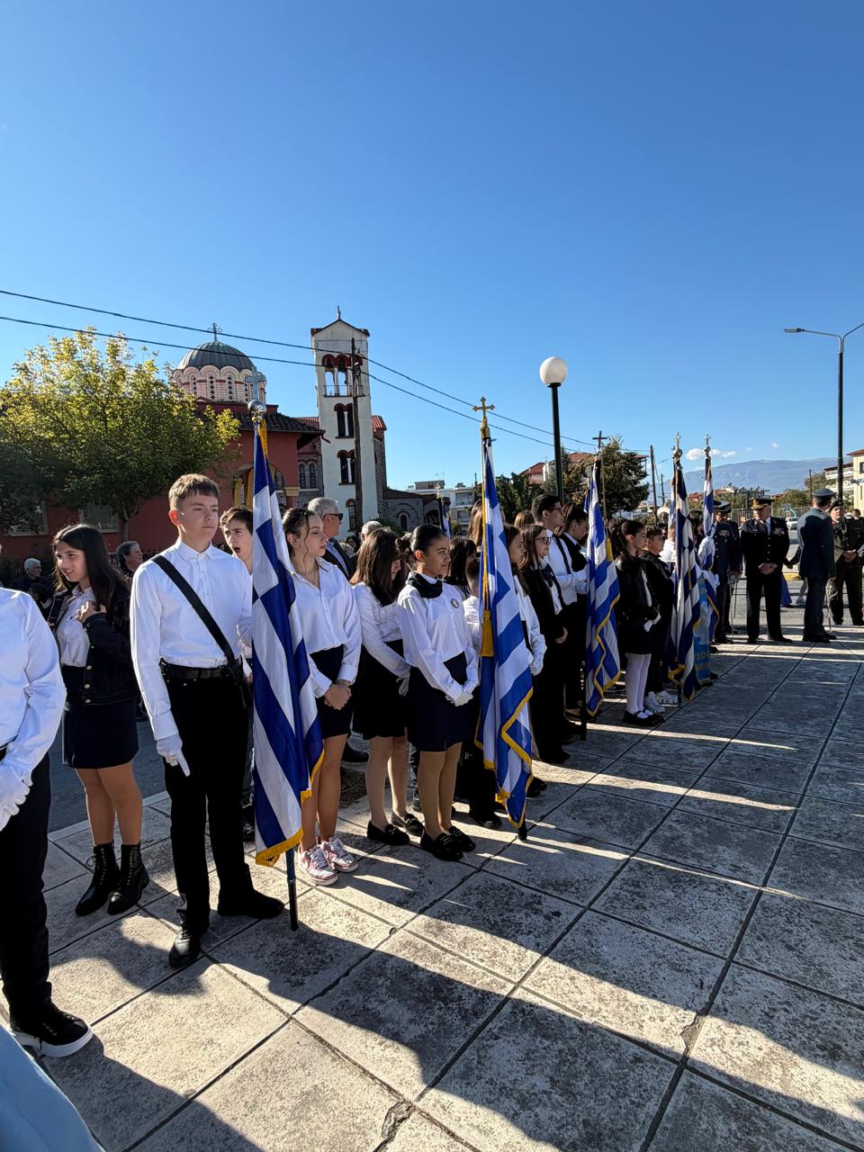 Ο Λάκης Βασιλειάδης στους εορτασμούς της απελευθέρωσης της Σκύδρας