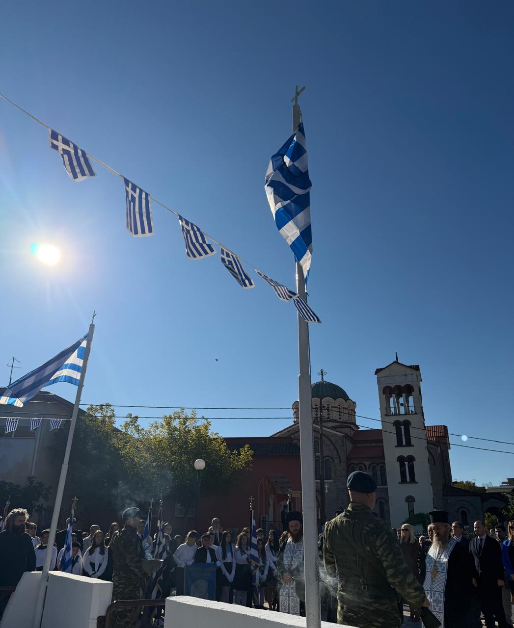 Ο Λάκης Βασιλειάδης στους εορτασμούς της απελευθέρωσης της Σκύδρας